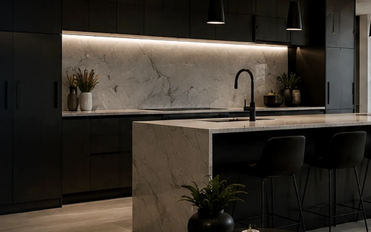 Cozinha contemporânea remodelada